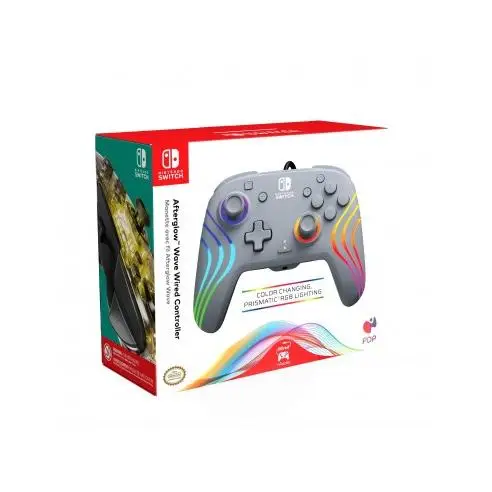 Afterglow Wave Wired Controller Grey para Nintendo Switch