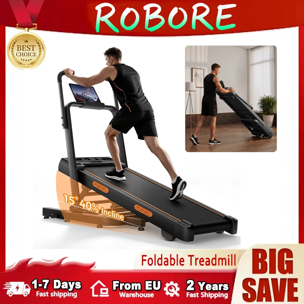 Caminadora ROBORE X5FD Plegable con Inclinación y Silenciosa para Hogar u Oficina
