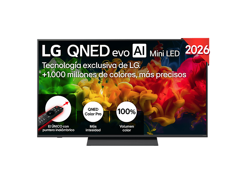 TV QNED Mini LED LG 55QNED81B6A 4K UHD Smart TV con Procesador α7 AI