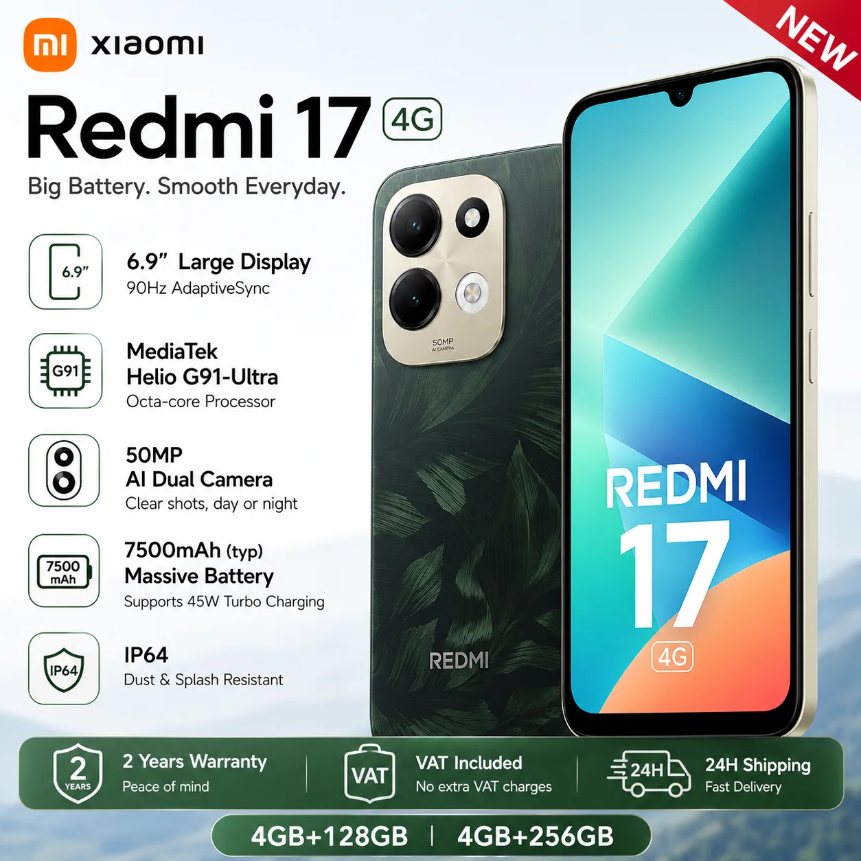 Xiaomi Redmi 17 4G: Potencia y Pantalla Inmersiva a Precio Irresistible