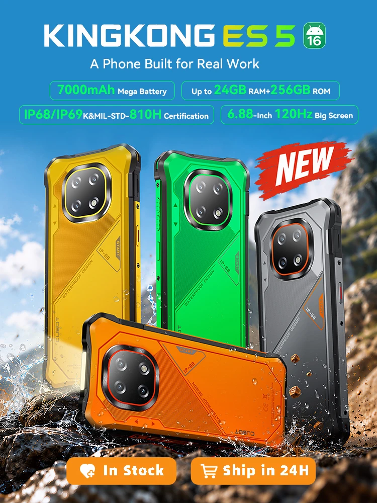 Cubot KingKong ES 6GB/128GB: Teléfono Resistente con Gran Batería y Pantalla Fluida