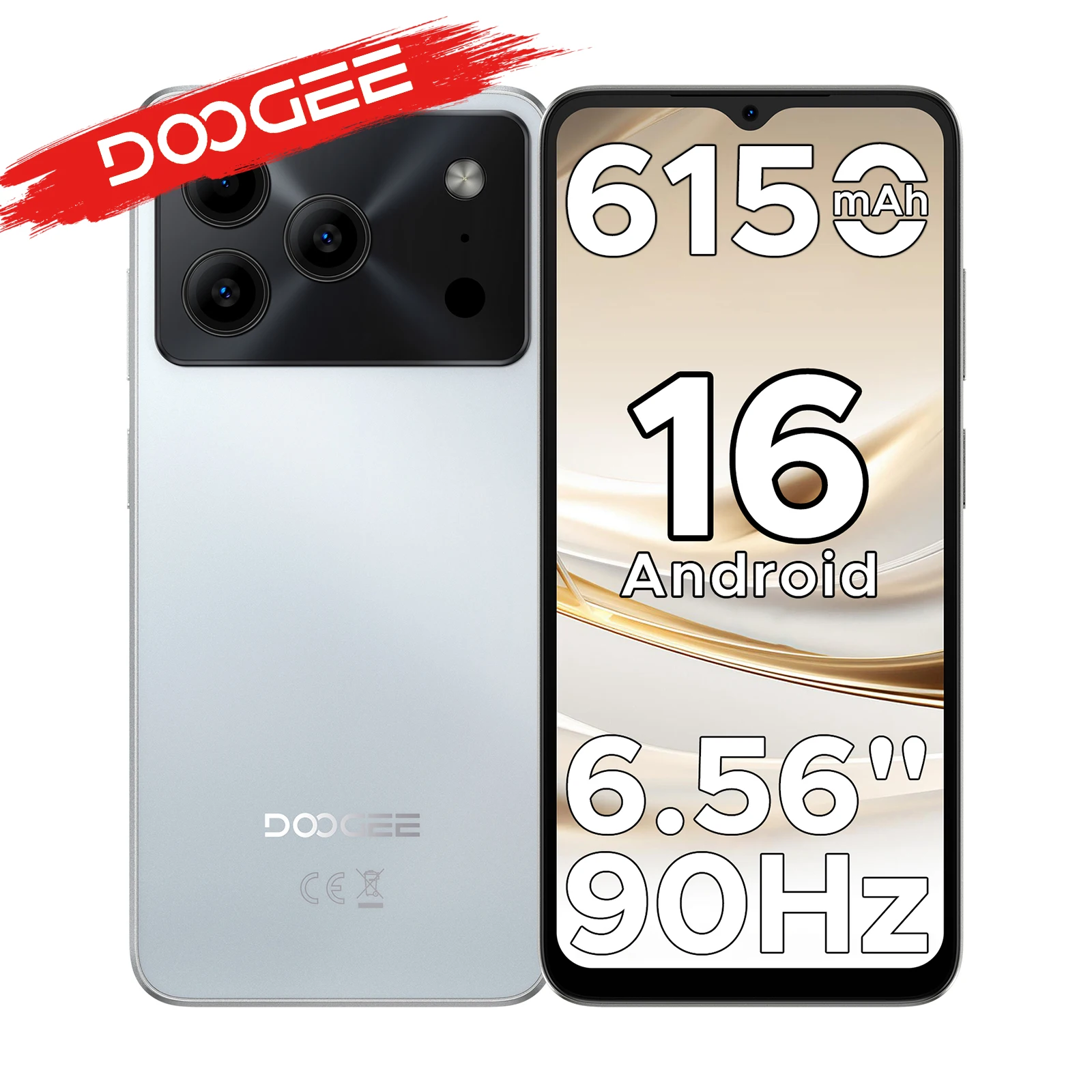 DOOGEE Note 56 Smartphone Android 16 Pulgadas Batería Gran Capacidad 24GB RAM 64GB ROM