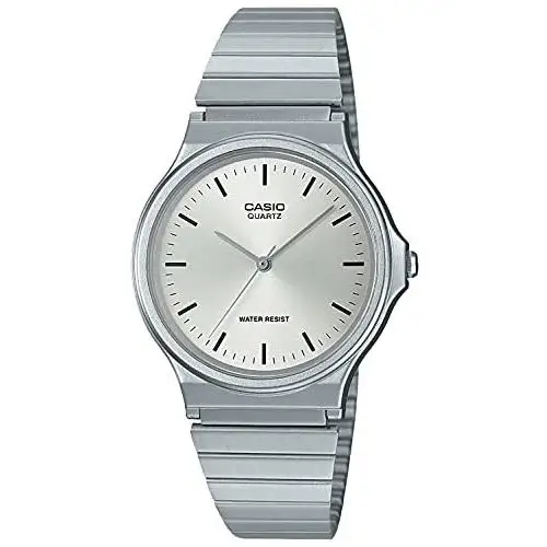 Reloj Casio MQ-24D Clásico Elegante con Correa de Acero Inoxidable