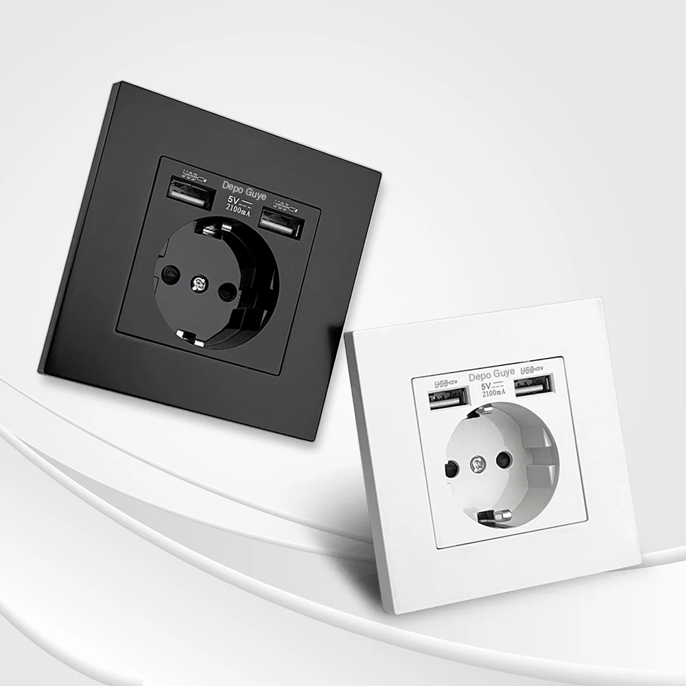 Enchufe de Pared con Doble USB de Carga Rápida