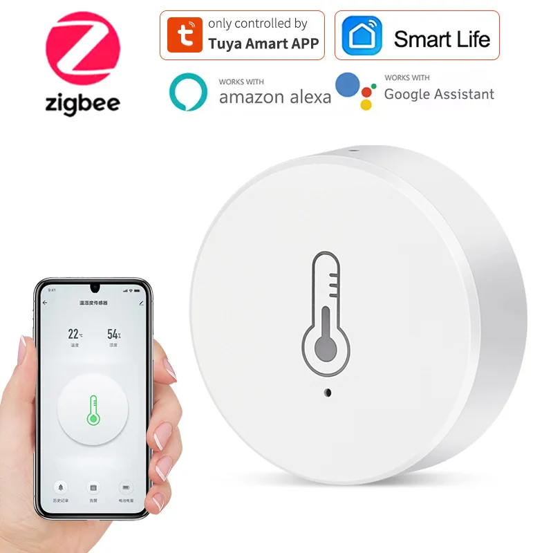 Sensor de Temperatura y Humedad Zigbee 3.0 para Smart Life