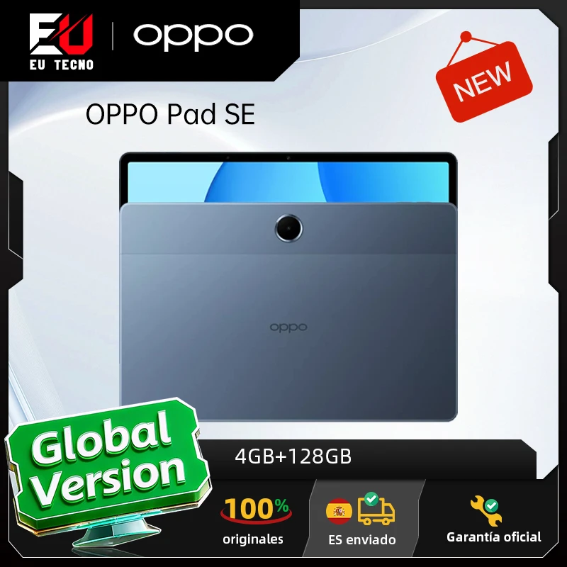 Tablet OPPO Pad SE 4GB/128GB con Pantalla 1920x1200 y Batería 9340mAh