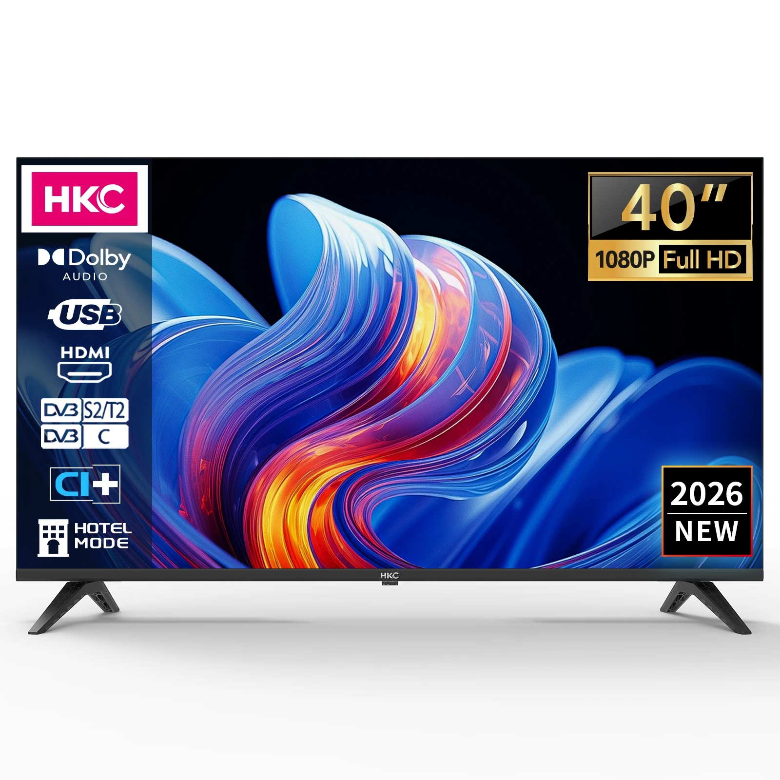Televisor HKC 40" FHD con Dolby Audio