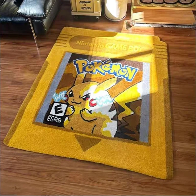 Alfombra de Peluche Pokémon: Pikachu, Charizard y Más - Decoración Única para tu Hogar