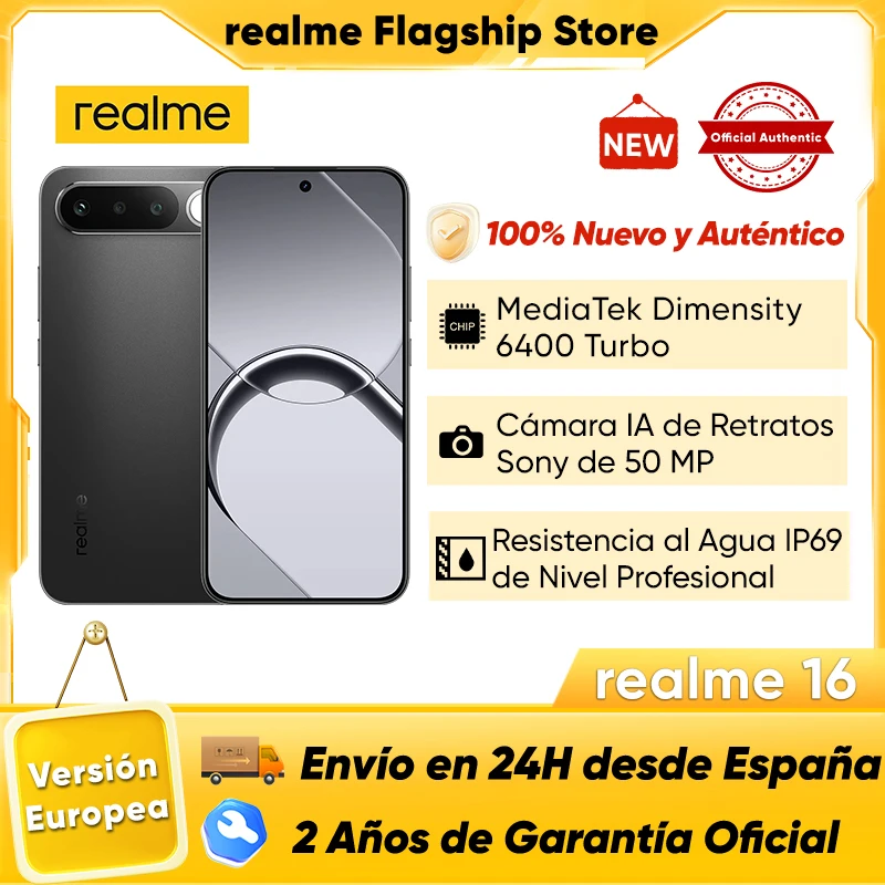 Smartphone Realme 16 5G 6GB/256GB con Envío desde España
