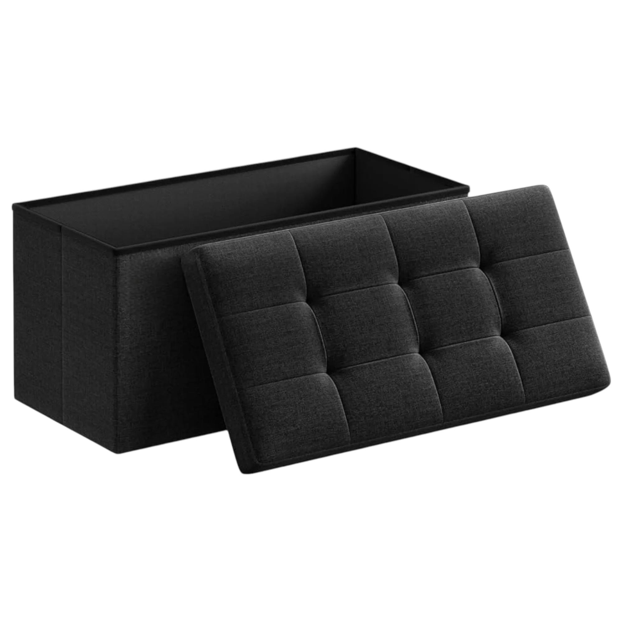 Puff Almacenaje Plegable: Taburete Multiusos con Gran Capacidad y Resistencia