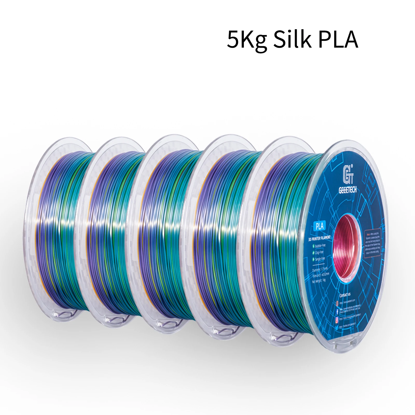 Filamento PLA Seda GEEETECH 5Kg para Impresión 3D
