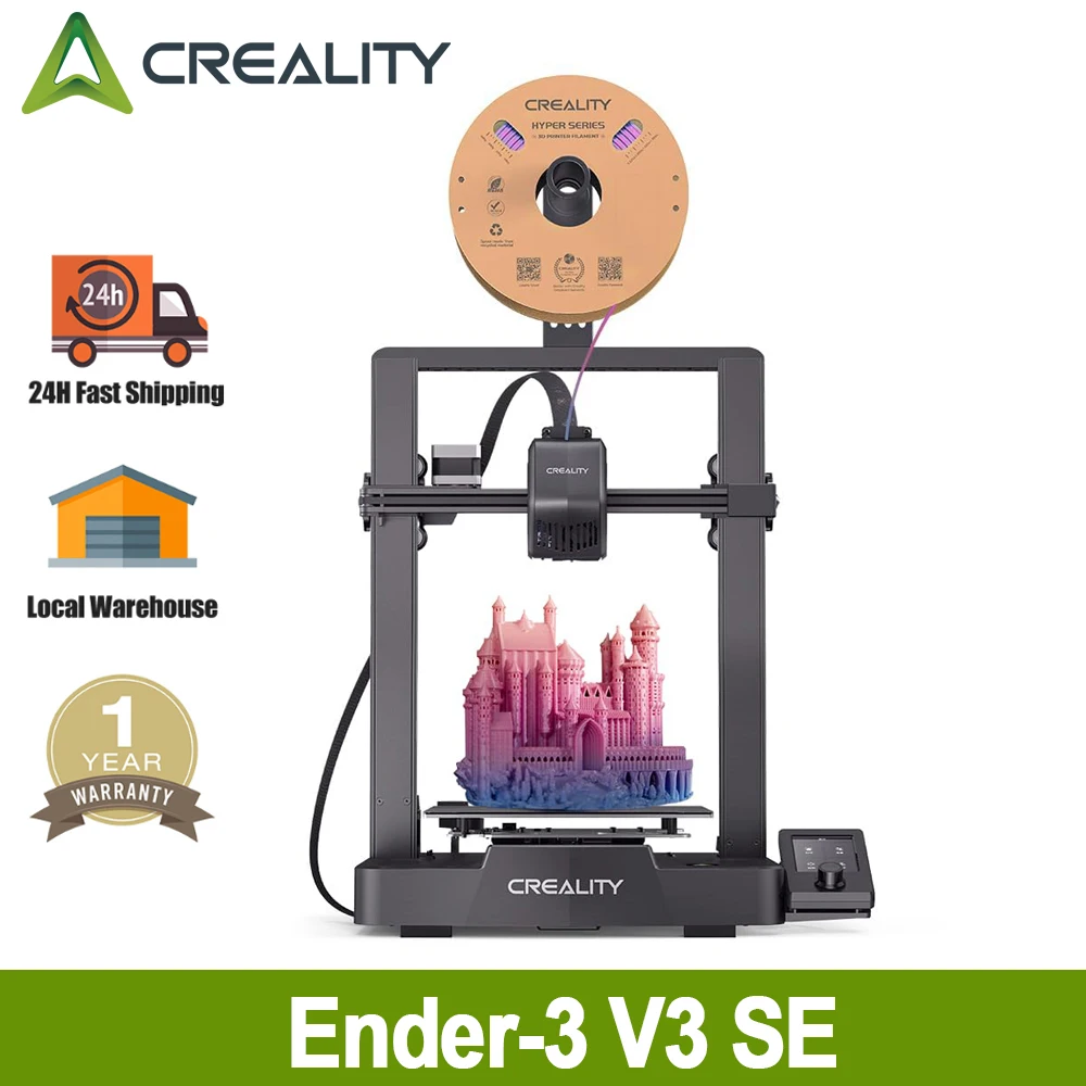 CREALITY Ender-3 V3 SE Impresora 3D con Extrusión Sprite y Nivelación Automática