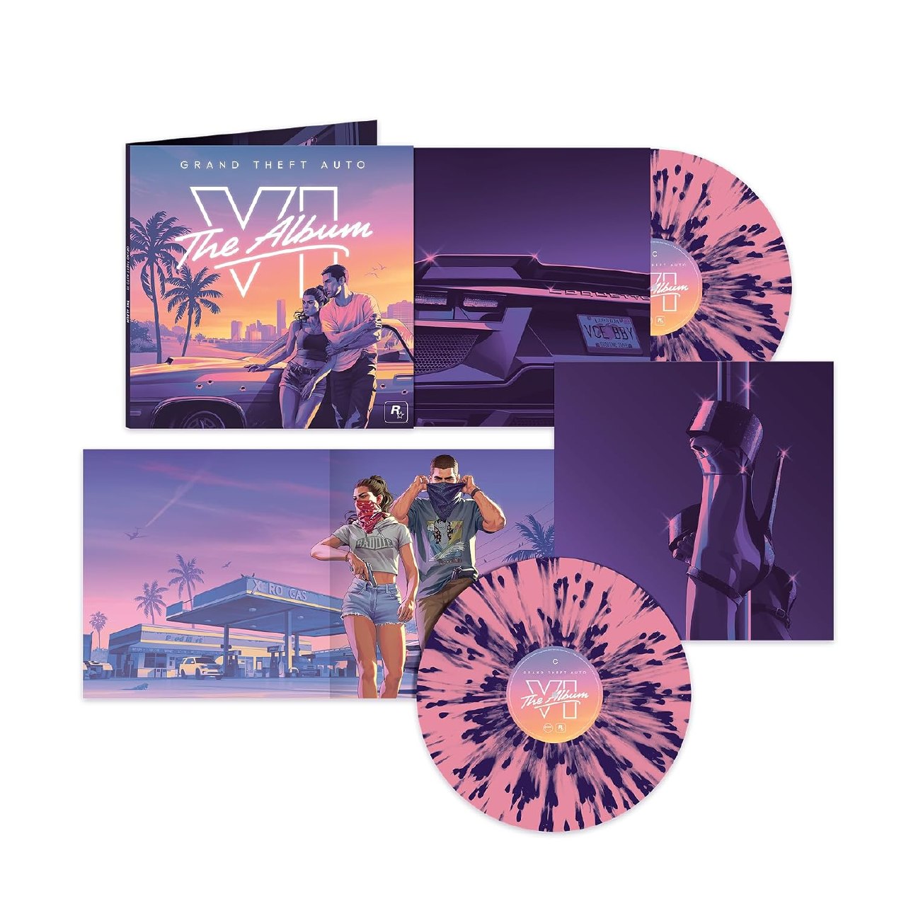 Grand Theft Auto VI: The Album (2 LP) Vinilo Rosa y Morado Edición Exclusiva Amazon