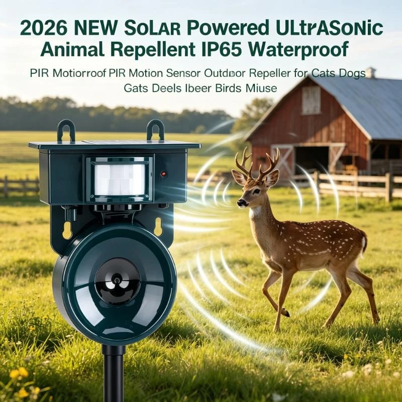 Repelente Ultrasónico Solar con Sensor PIR - Envío Rápido desde España