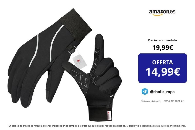 Guantes Térmicos Moto Invierno Origem con Thinsulate Táctiles