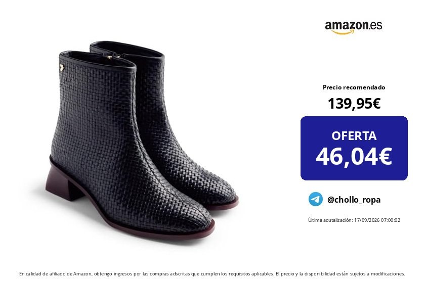 Gioseppo Bota de Piel BEXLEY Negra Talla 41