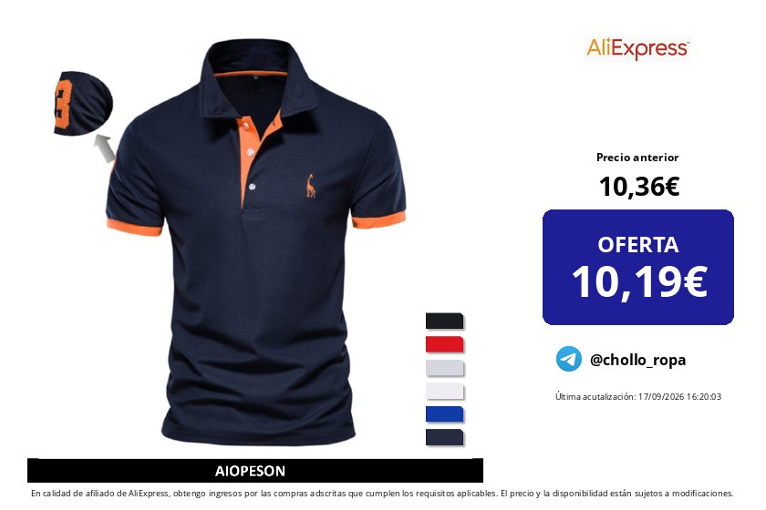 Camisa de Algodón AIOPESON con Bordado para Hombre