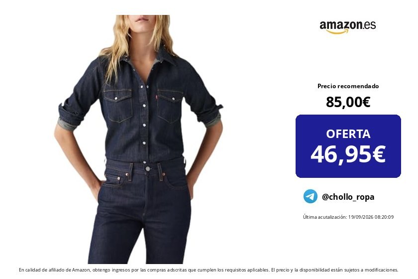 Camisa Levi's Iconic Western para Mujer