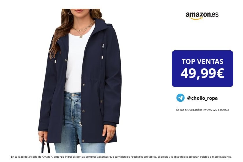 Chaqueta Ligera Tuopuda para Mujer - Primavera/Otoño con Capucha y Cintura Ajustable