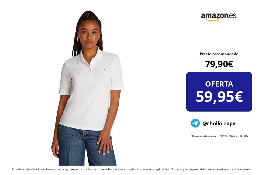Polo Tommy Hilfiger de Manga Corta para Hombre