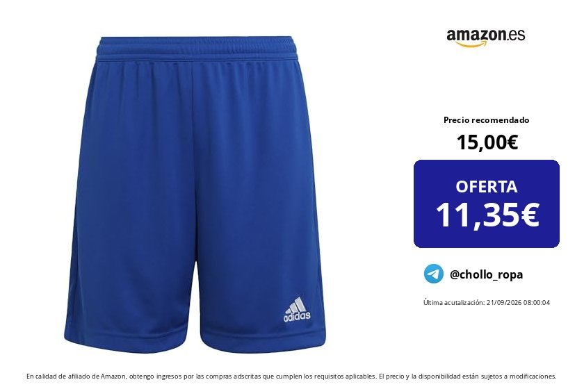 Pantalones Cortos Deportivos Adidas Entrada 22 Unisex Niños