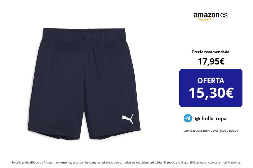 Pantalones Cortos Deportivos PUMA TeamGOAL Jr para Niños