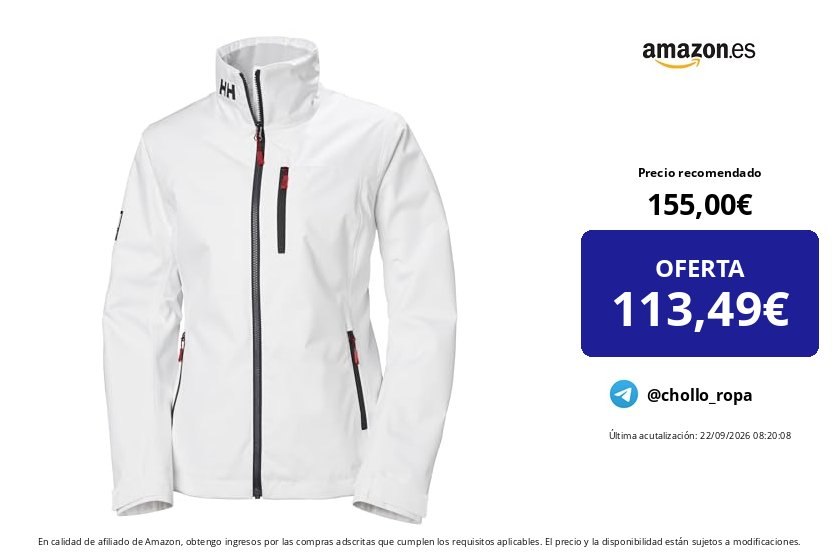 Chaqueta Deportiva Helly Hansen W Crew 2.0 para Mujer