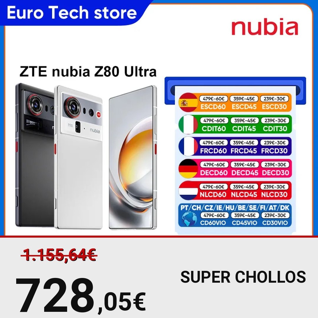 ZTE nubia Z80 Ultra 5G Smartphone Global Snapdragon 8 Elite Gen 5 7200mAh 90W
