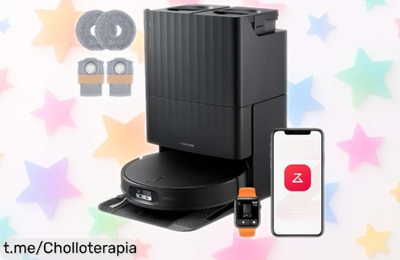 Robot Aspirador Roborock Qrevo Edge 2 con 25.000 Pa y Base Todo en Uno