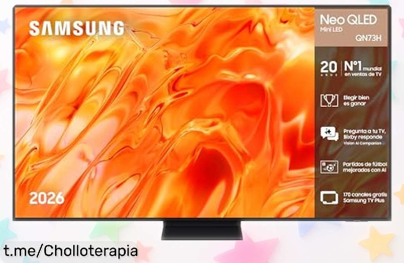 Samsung Neo QLED 65" QN73H Smart TV 4K con IA y Canales Gratis