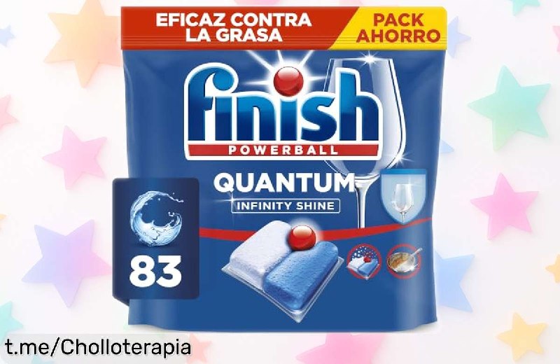 Finish Quantum Infinity Shine Cápsulas para Lavavajillas - Pack 83 Unidades
