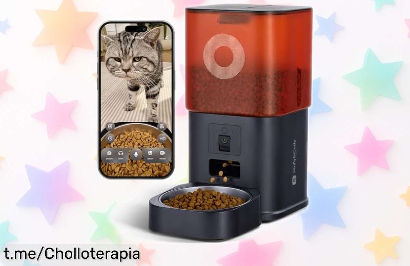 Comedero Automático Inteligente con Cámara para Mascotas
