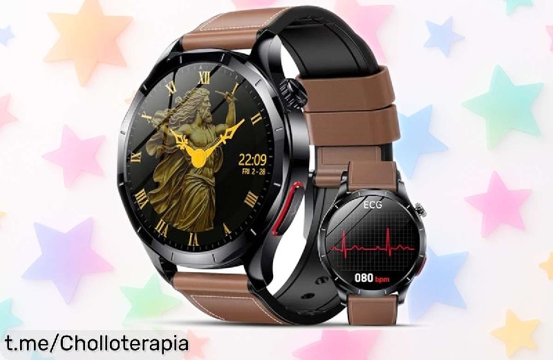 Reloj Inteligente 2026 Hombre con ECG y Control Tensión Arterial