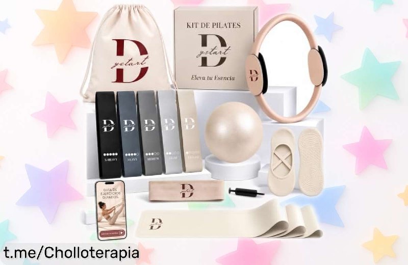 Kit Completo de Pilates para Casa con Accesorios y Rutinas Exclusivas