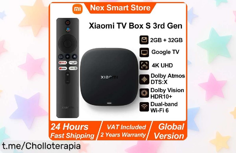Xiaomi TV Box S 3ª Gen con 4K y Dolby Vision