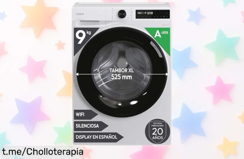 Lavadora Candy ProWash 500 con WiFi y Motor Inverter - 9KG
