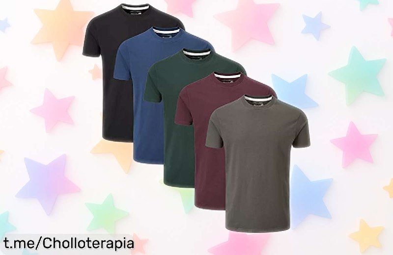 Pack 5 Camisetas Básicas Cuello Redondo Charles Wilson
