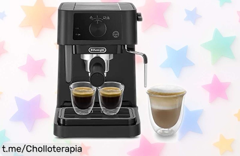 De'Longhi Stilosa: Cafetera Espresso Manual con Espumador de Leche