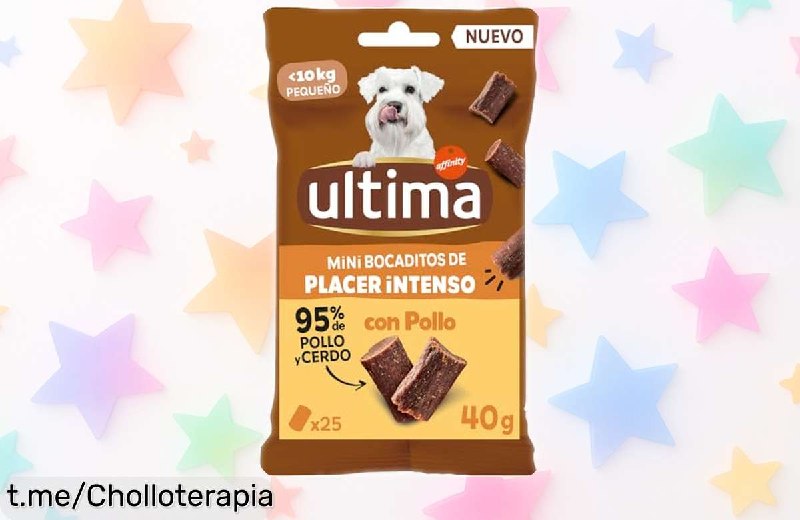 Ultima Mini Snacks para Perros con Pollo y Carne Real Pack 12