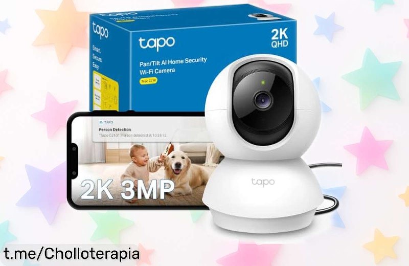 Tapo C210 Cámara Vigilancia WiFi Interior 360º 2K 3MP
