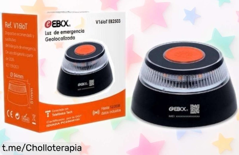 Baliza V16 Ebox EB2503 Homologada DGT con Geolocalización IoT