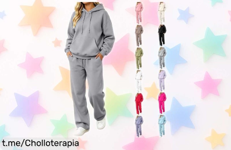 Conjunto Deportivo Mujer: Sudadera y Pantalón con 50% Dto.
