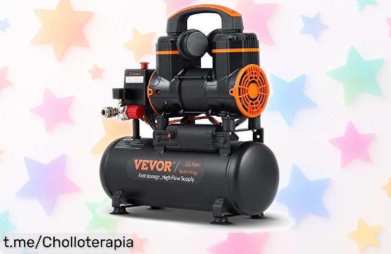 Compresor de Aire VEVOR 8L Silencioso Potente 900W