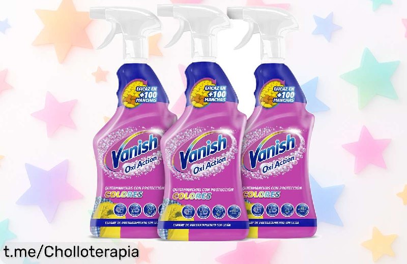 Vanish Quitamanchas 4 en 1 Spray Pretratante Pack de 3 x 750ml