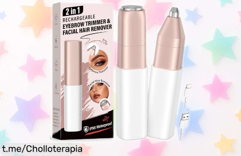 Rasuradora Facial Eléctrica USB-C para Mujer - Precisión y Suavidad