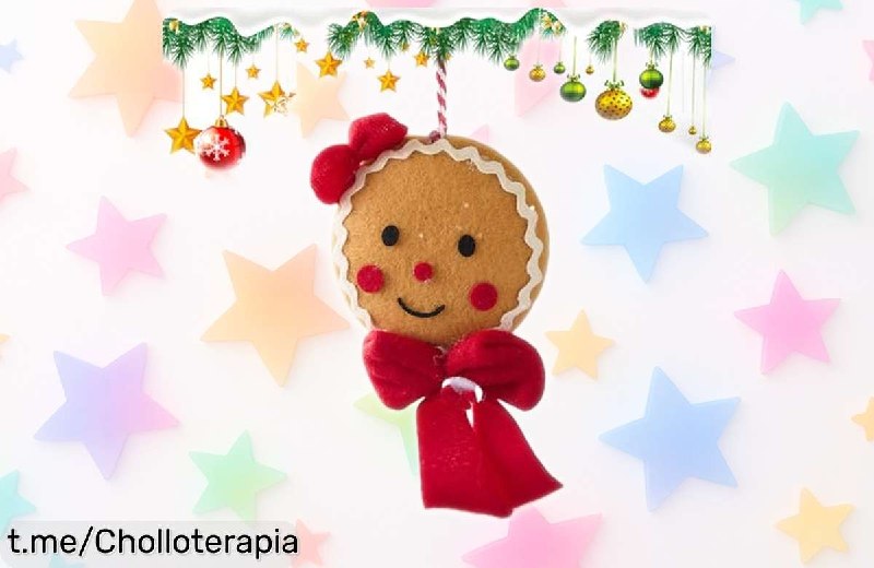 Colgante Navideño Pan de Jengibre para Árbol de Navidad