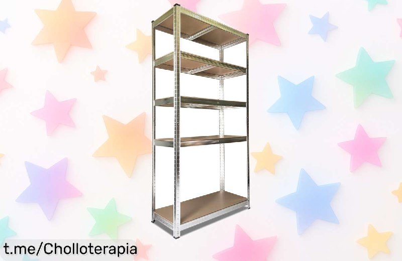 Estantería Metálica Galvanizada Nyana Home 5 Baldas 875kg