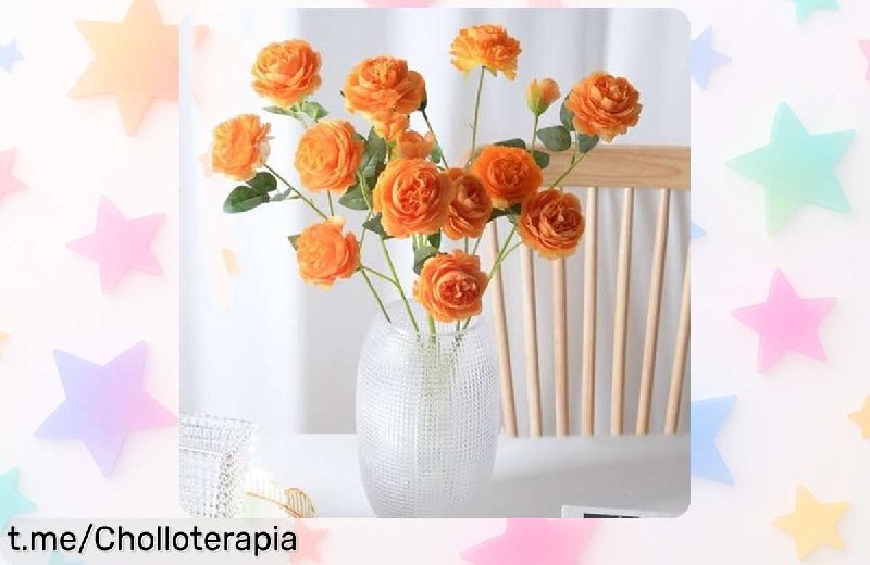 Ramo de Flores Artificiales de Peonía con 3 Cabezas