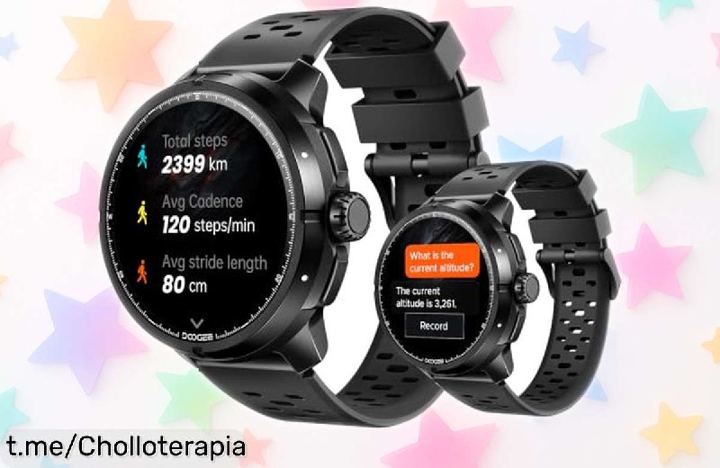 Reloj Inteligente DOOGEE M1 PRO AMOLED GPS Doble Banda Batería 30 Días