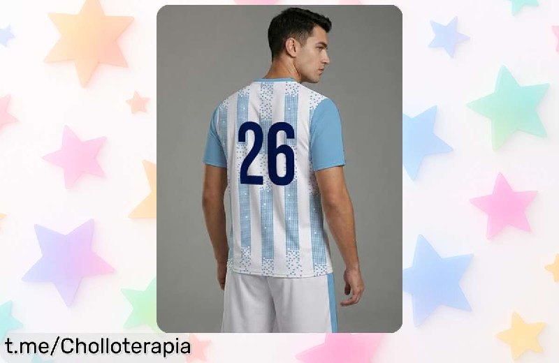 Conjunto Fútbol Rayas 3 Estrellas Hombre - Camiseta y Pantalones Cortos